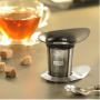 GEFU Armonia - zaparzacz do herbaty stalowy z podstawką