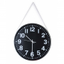 Zegar ścienny plastikowy LORENZO CZARNY 46 cm