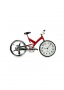 Zegar stojący rower metalowy BIKE CZERWONY 6,5 cm