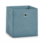 ZELLER 28 x 28 cm niebieski - koszyk do przechowywania materiałowy