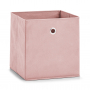 ZELLER 28 x 28 cm różowy - koszyk do przechowywania materiałowy