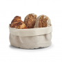 ZELLER Loaf beżowy - worek na chleb i pieczywo bawełniany