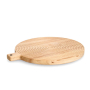 ZELLER Stripes 30,5 cm - deska do krojenia chleba okrągła drewniana