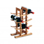 ZELLER Twelve Wood 29 x 16 x 42 cm - stojak na wino z drewna bambusowego