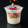 ZIP TOP Cups Frost 0,24 l biały - woreczek strunowy wielorazowy na żywność