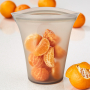ZIP TOP Cups Gray 0,71 l szary - woreczek strunowy wielorazowy na żywność