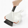 OXO Good Grips Dustpan & Brush beżowe - zmiotka i szufelka do zamiatania plastikowe