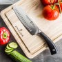 ZWIEGER Obsidian 18 cm czarny - nóż Santoku ze stali nierdzewnej 