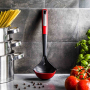 ZWIEGER Obsidian czarna 33 cm - chochla / łyżka wazowa plastikowa z miarką