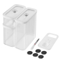 ZWILLING Fresh & Save Cube - pojemniki na żywność próżniowe plastikowe z akcesoriami