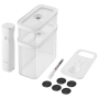 ZWILLING Fresh & Save Cube M 10 el. - pojemniki na żywność próżniowe plastikowe z pompką próżniową i akcesoriami
