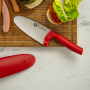 ZWILLING Twinny 10 cm czerwony - nóż szefa kuchni ze stali nierdzewnej z osłonką