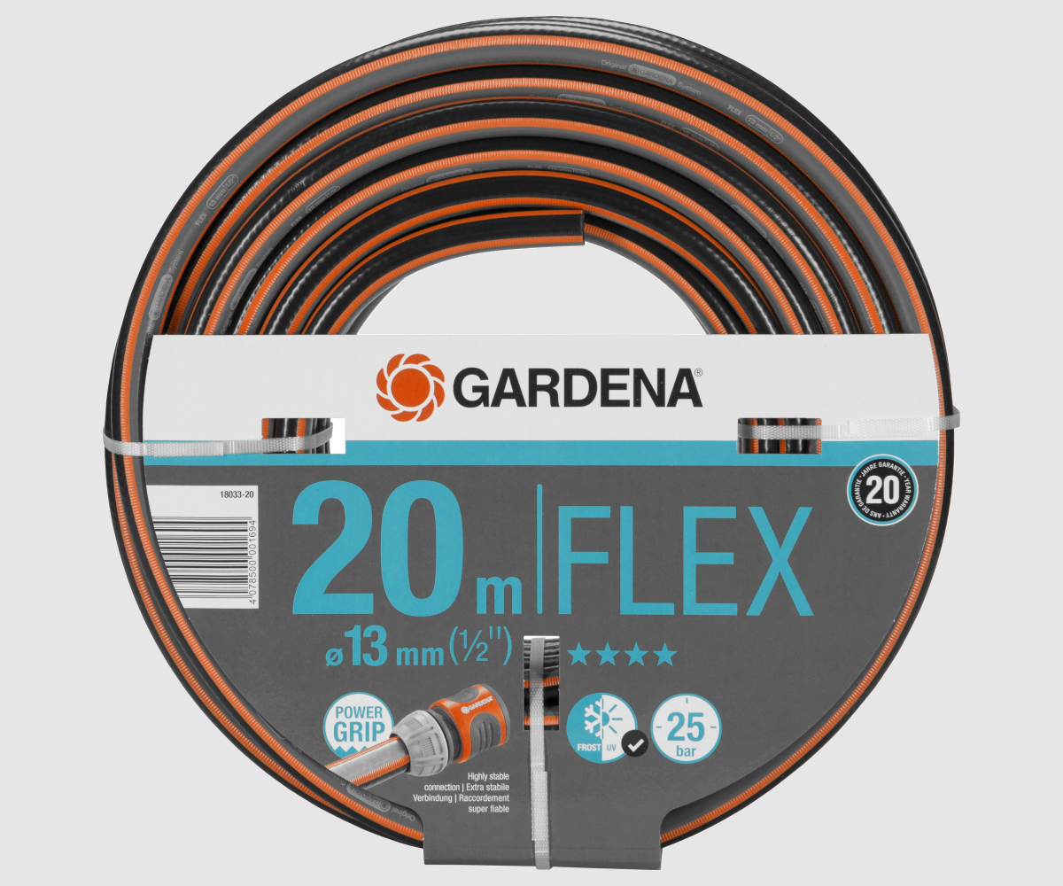 GARDENA Comfort Flex 13 mm 1/2" 20 m czarnopomarańczowy wąż ogrodowy