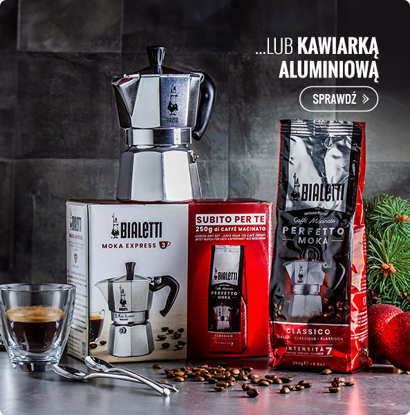 Zestaw do parzenia kawy - aluminiowa kawiarka Bialetti i kawa