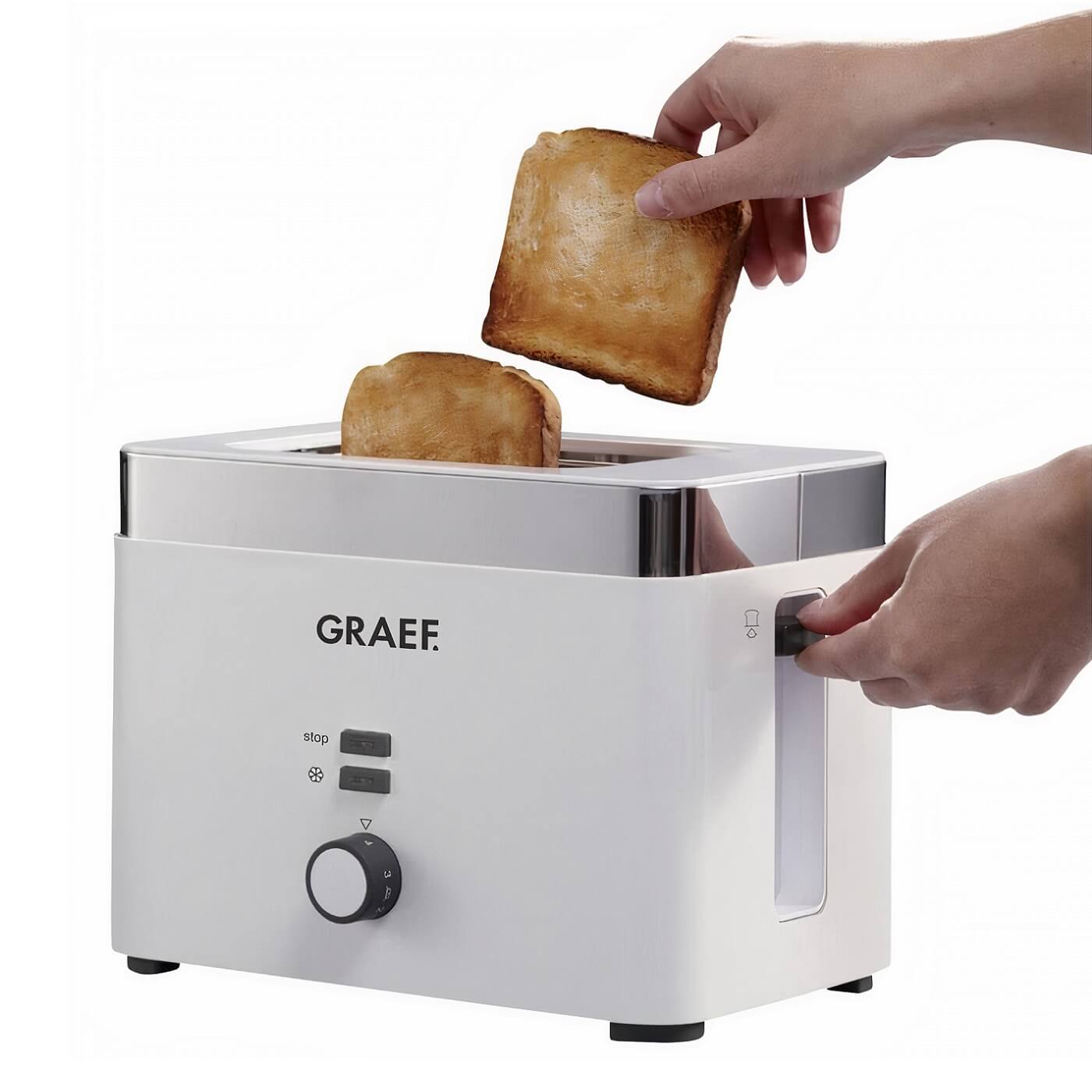 GRAEF YOUNG LINE 61 888 W Edelstahl Toaster / Sandwich-Maker