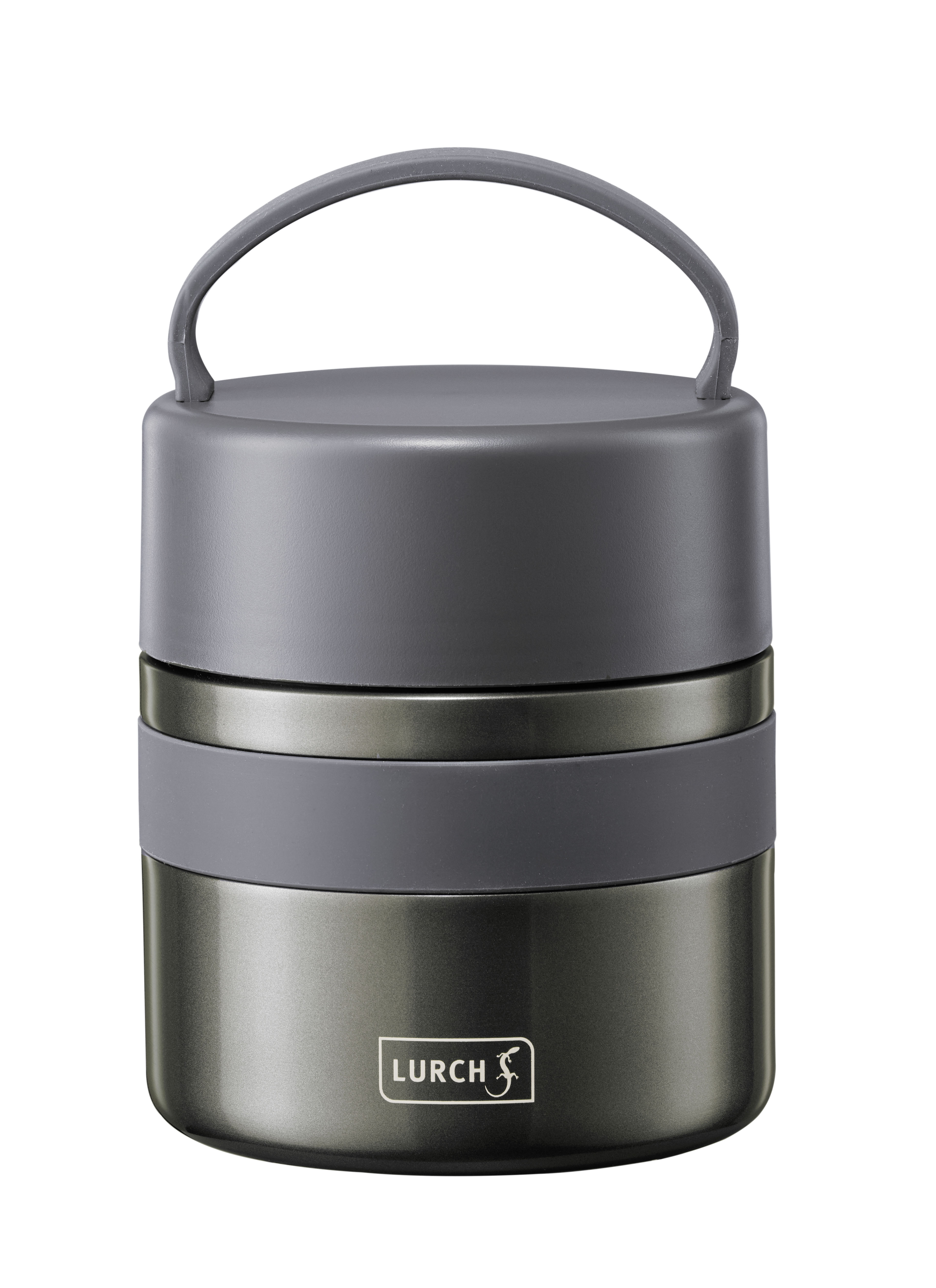 LURCH Iso-Pot 2.0 0,5L Grau - Edelstahl Thermos, Lunch Thermos, Essensbehlter