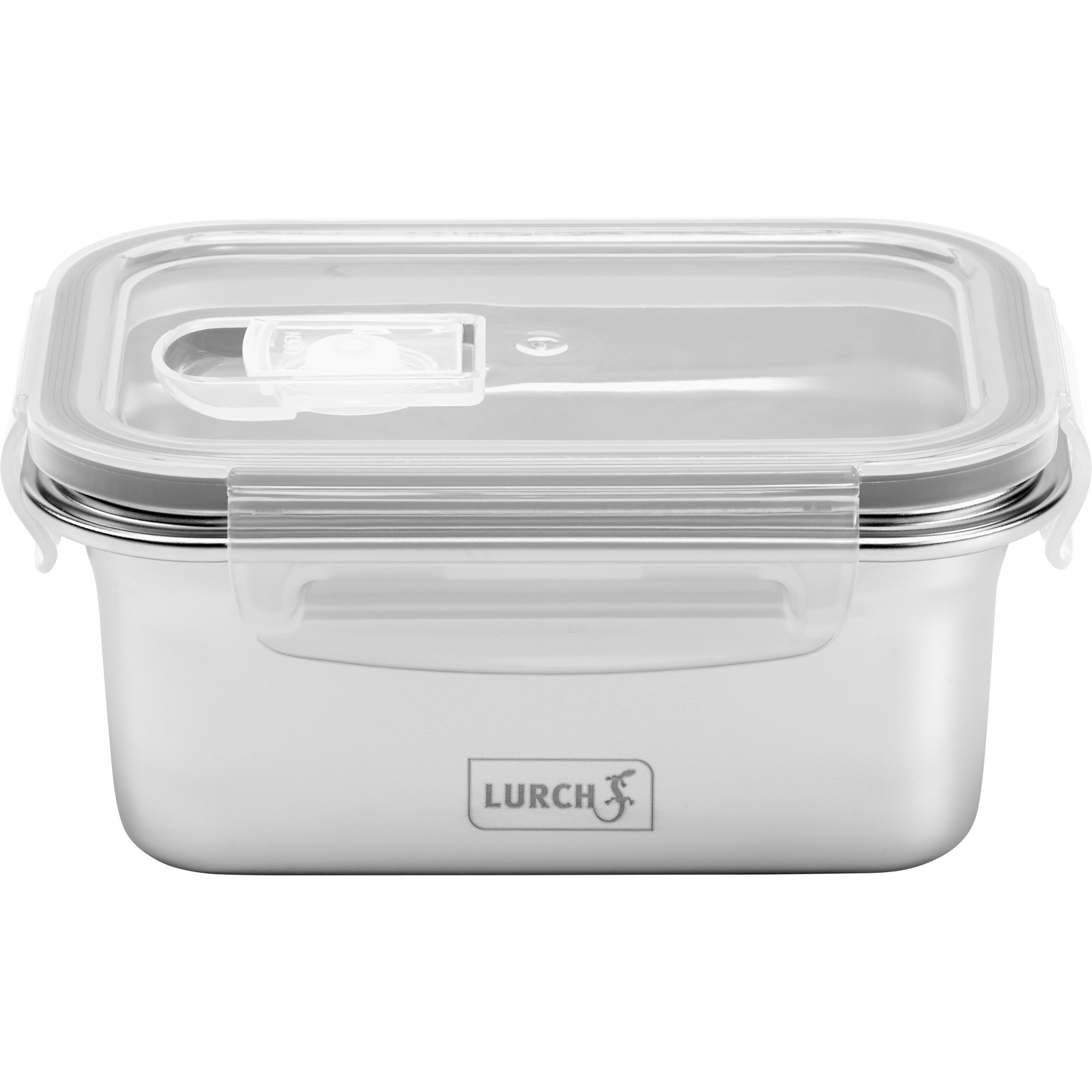 LURCH Lunchbox Edelstahl Frühstücksbox Brotdose Aufbewahrungsbox Safety 0,5 l