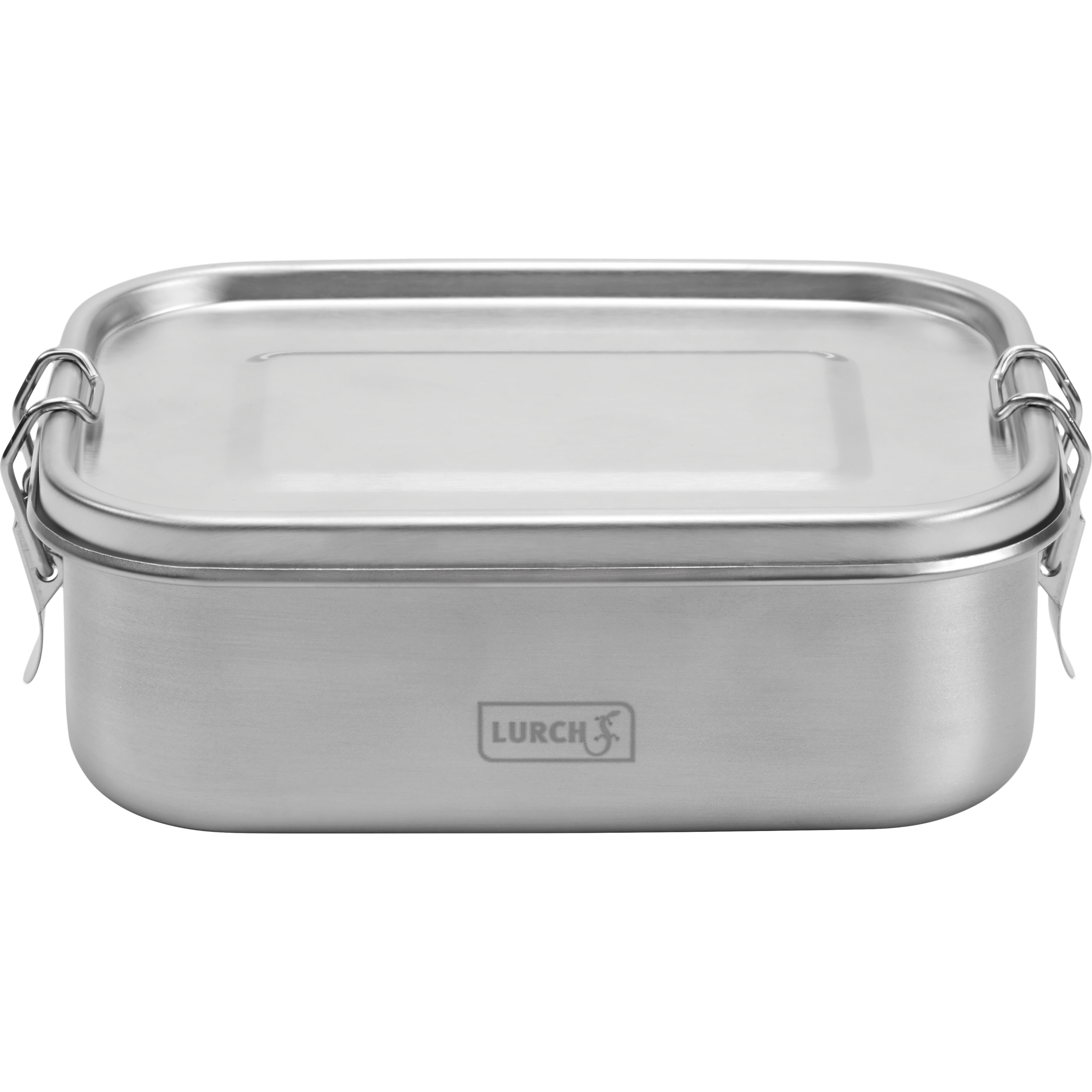 LURCH Lunchbox Edelstahl Frühstücksbox Brotdose Aufbewahrungsbox Snap 0,8 l