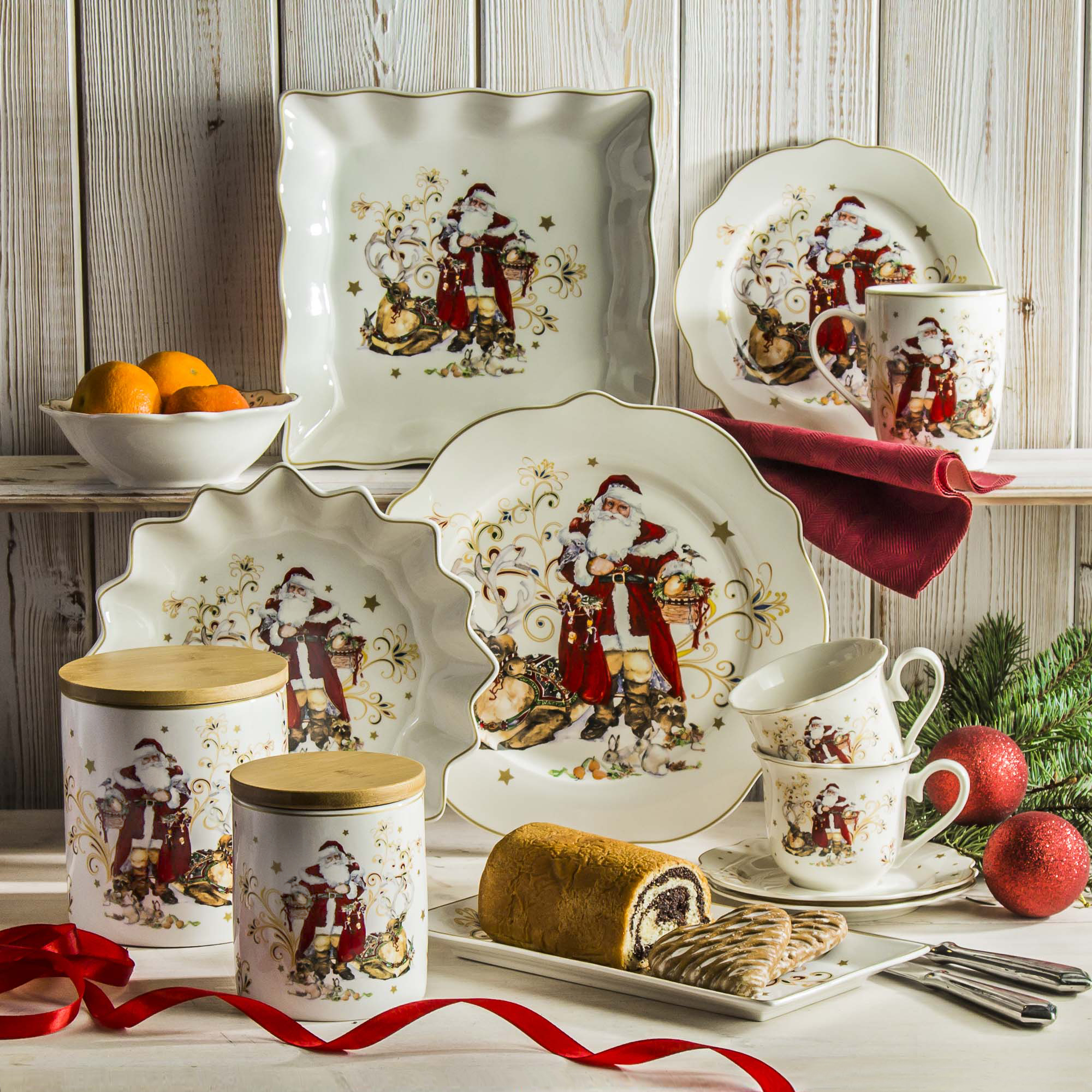 Weihnachtsdose Keksdose Weihnachten Plätzchen Weihnachtsdeko PORZELLAN 0,7 L