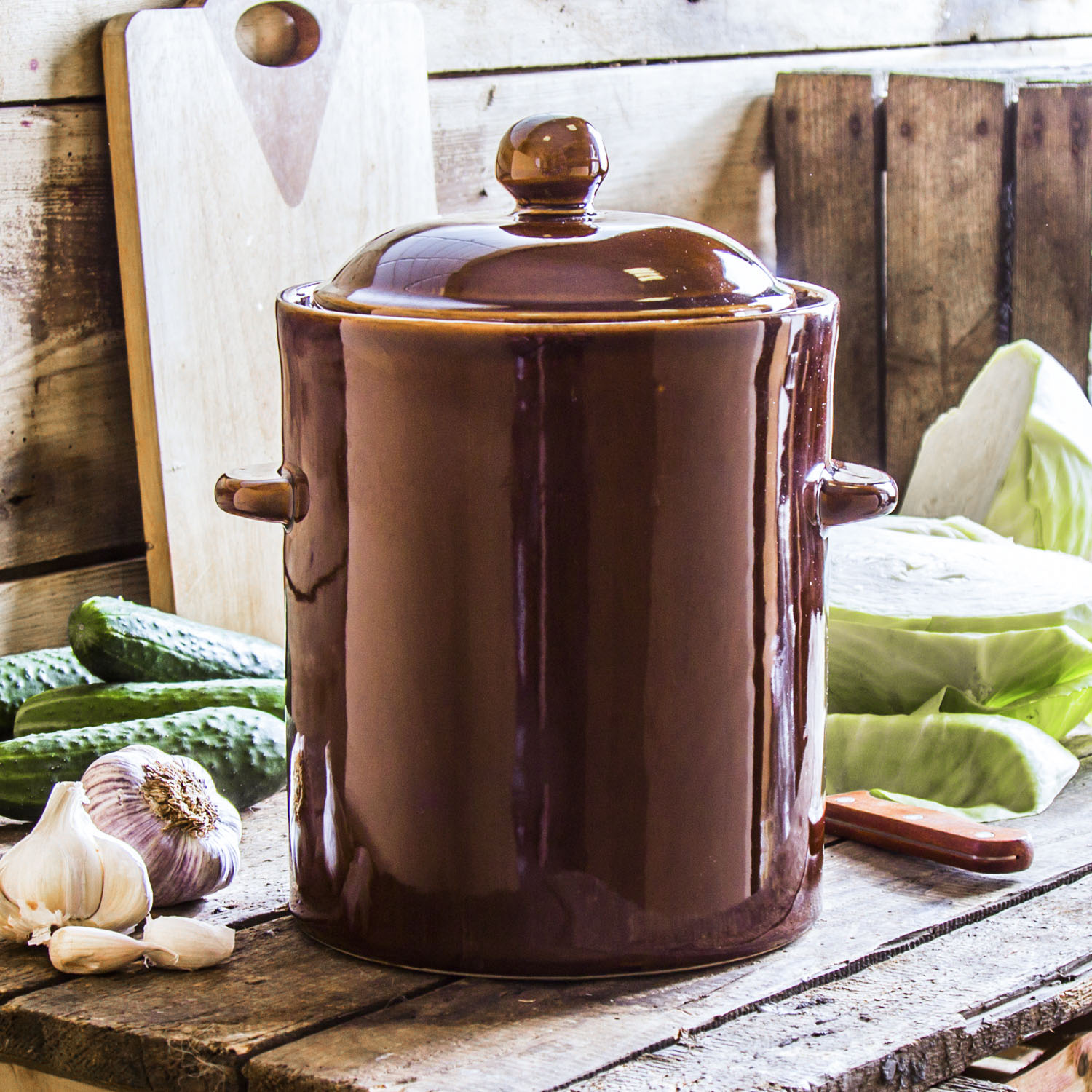 GÄRTOPF Steinzeug Sauerkrauttopf Gurkentopf Rumtopf