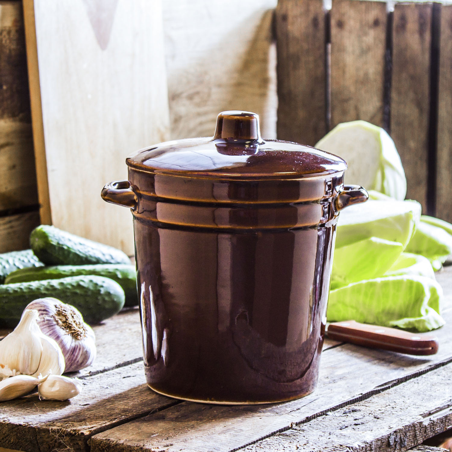 GÄRTOPF Steinzeug Sauerkrauttopf Gurkentopf Rumtopf