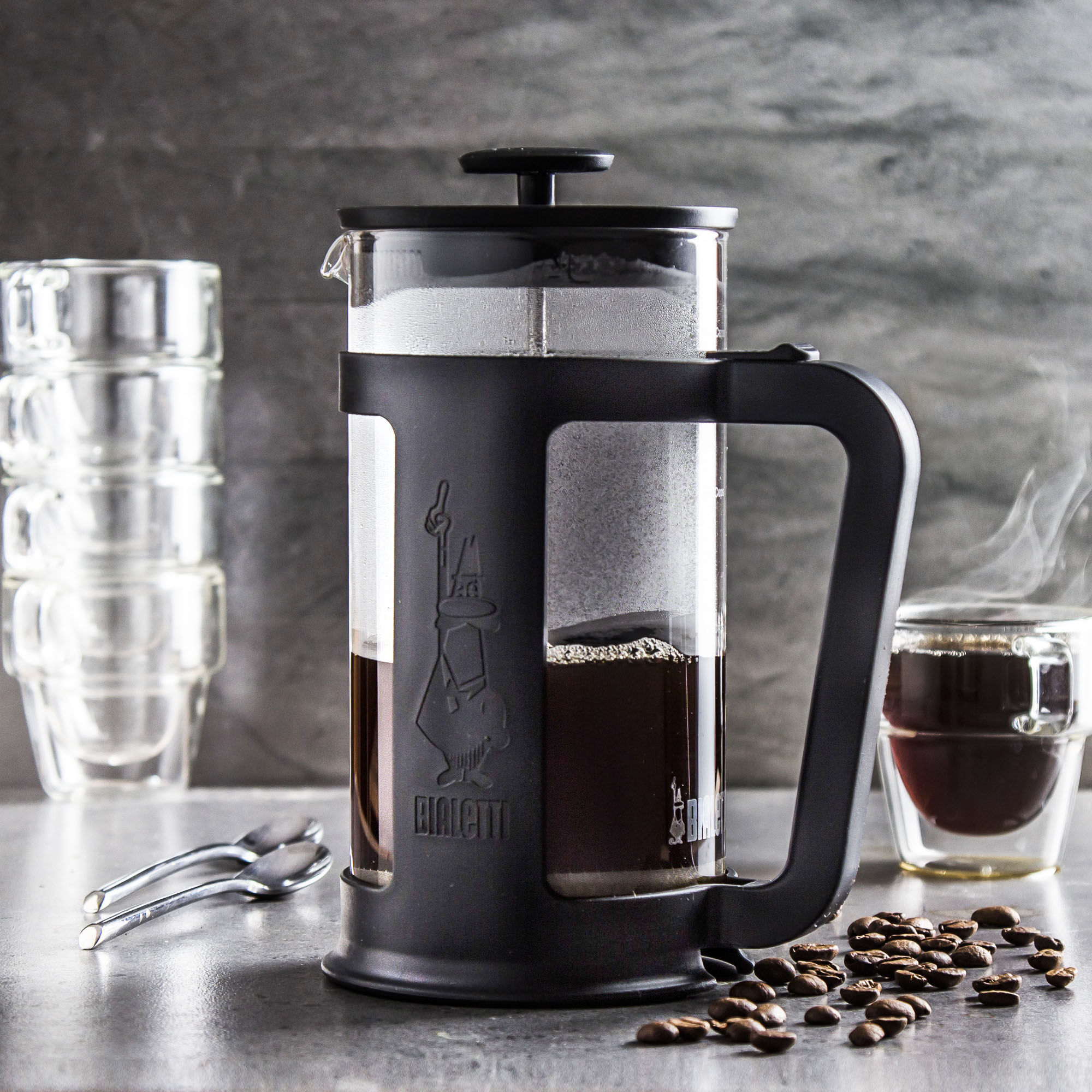 BIALETTI Coffee Press Smart 1 l czarny - french press / zaparzacz