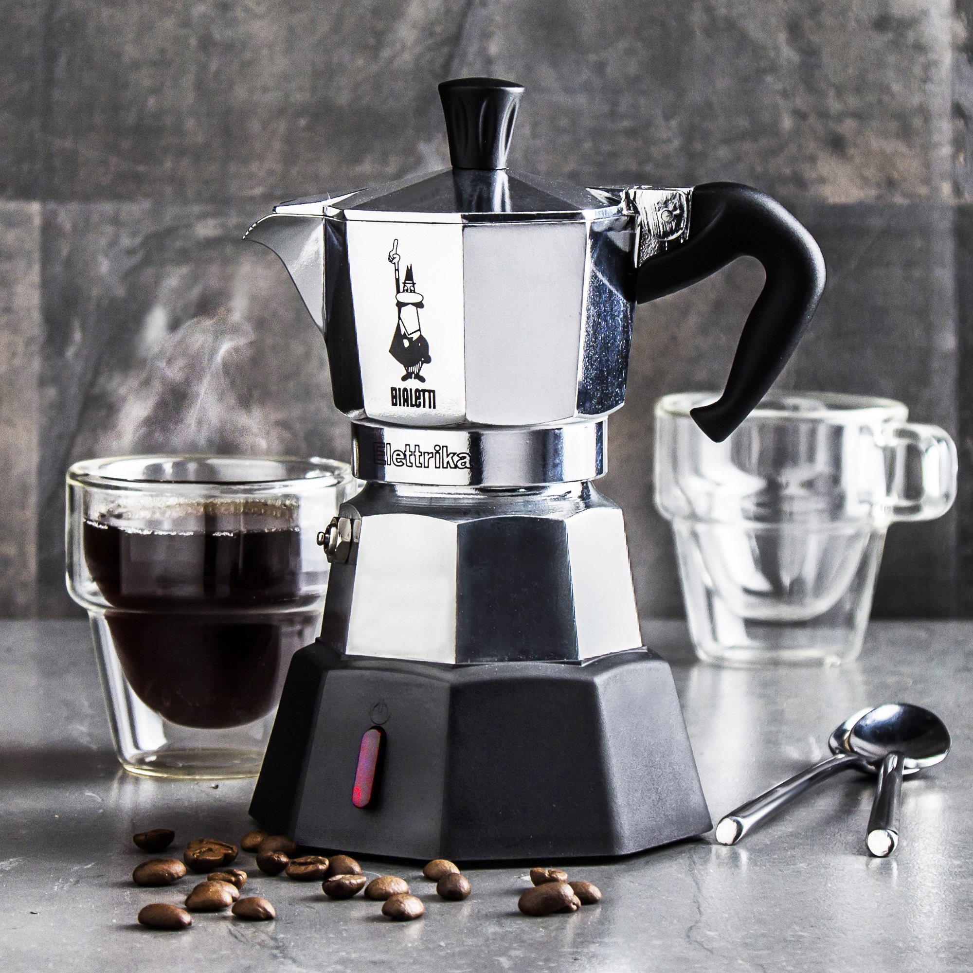 BIALETTI Moka Elettrika kawiarka elektryczna aluminiowa