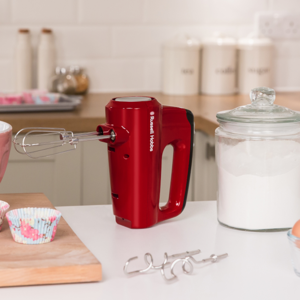 RUSSELL HOBBS Desire Hand Mixer 350 W bordowy - mikser kuchenny ręczny